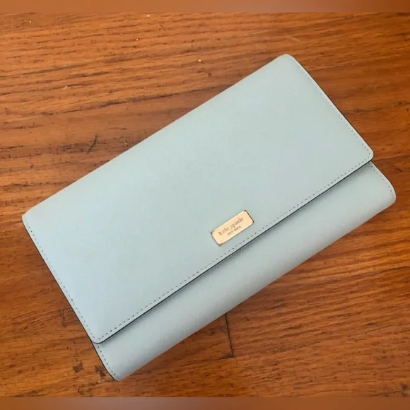Kate Spade Soft Blue Clutch - Picture 1 of 8